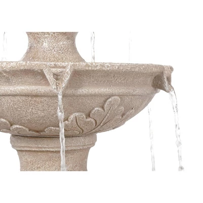 John Timberland Stafford Rustic 3 Tier Cascading Bubbler Outdoor Floor Water Fountain 48" For Yard Garden Patio Home Deck Porch House Exterior Balcony 5 John Timberland Stafford Rustic 3 Tier Cascading Bubbler Outdoor Floor Water Fountain 48" For Yard Garden Patio Home Deck Porch House Exterior Balcony - Image 3