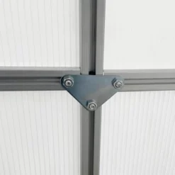 Outsunny Aluminum Greenhouse, Polycarbonate Walk-in Garden Greenhouse Kit With Adjustable Roof Vent, Rain Gutter And Sliding Door For Winter, Silver 14 Outsunny Aluminum Greenhouse, Polycarbonate Walk-in Garden Greenhouse Kit With Adjustable Roof Vent, Rain Gutter And Sliding Door For Winter, Silver -Sunnydaze Decor Store GUEST bbae630c e70b 4067 a88c 10070e103173