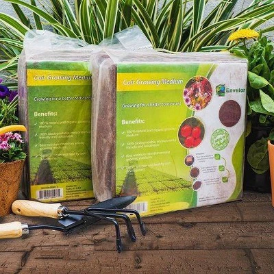 Envelor 10lb Compressed Coco Coir Brick Potting Soil 4 Envelor 10lb Compressed Coco Coir Brick Potting Soil - Image 2