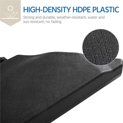 Yaheetech 4-Pieces Water Sand Filling Plastic Base Stand 6 Yaheetech 4-Pieces Water Sand Filling Plastic Base Stand - Image 4