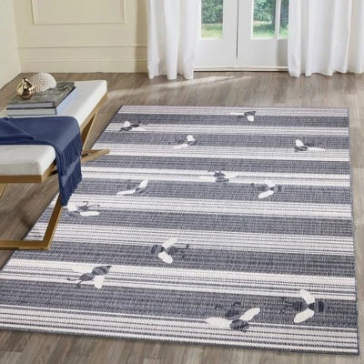 Liora Manne Malibu Indoor/Outdoor Rug Navy 3 Liora Manne Malibu Indoor/Outdoor Rug Navy