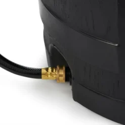 FCMP Outdoor RC45 45 Gallon Heavy Duty Outdoor Home Rain Water Catcher Barrel Container With Hose & Debris Screen, Black -Sunnydaze Decor Store GUEST bd6a12a4 e8b8 4d09 a500 e16427cfadbc