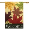 Northlight Red And Yellow Fall Leaves Welcome Outdoor House Flag 28" X 40" -Sunnydaze Decor Store GUEST bd7bed5f 3857 4497 9721 0103465d0950