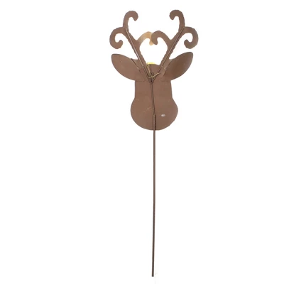 Home & Garden Candy Cane Reindeer Yard Stake - One Christmas Yard Decor 42.5 Inches - Christmas - C20113 - Metal - Brown 3 Home & Garden Candy Cane Reindeer Yard Stake - One Christmas Yard Decor 42.5 Inches - Christmas - C20113 - Metal - Brown