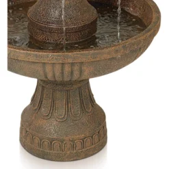 John Timberland Ravenna Rustic 3 Tier Weathered Stone Cascading Outdoor Floor Water Fountain 43" For Yard Garden Patio Home Deck Porch House Exterior -Sunnydaze Decor Store GUEST bf045d4f d6f6 46a3 b0ac 220e47a5aaa1