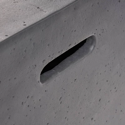 7pc Brava Acacia Patio Sectional Sofa Set With Fire Pit Gray - Christopher Knight Home 5 7pc Brava Acacia Patio Sectional Sofa Set With Fire Pit Gray - Christopher Knight Home - Image 3