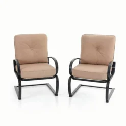 Captiva Designs 5pc Patio Dining Set With Square Table & 4 Metal Spring Motion Chairs 15 Captiva Designs 5pc Patio Dining Set With Square Table & 4 Metal Spring Motion Chairs -Sunnydaze Decor Store GUEST c0a32d82 c2c4 4525 a355 7718d497f956