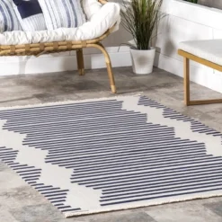 NuLOOM Holly Multi Stripe Indoor/Outdoor Area Rug 18 NuLOOM Holly Multi Stripe Indoor/Outdoor Area Rug -Sunnydaze Decor Store GUEST c0b4871f a74a 4bf4 a2f6 bc7caef04bab