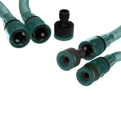 Livero 1181" Garden Hose Expandable For All Taps With 8 Functions Nozzle - Dark Green 5 Livero 1181" Garden Hose Expandable For All Taps With 8 Functions Nozzle - Dark Green - Image 3