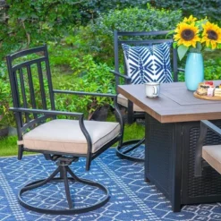 5pc Outdoor Set With Swivel Chairs & 34" Propane Fire Pit Table - Captiva Designs 16 5pc Outdoor Set With Swivel Chairs & 34" Propane Fire Pit Table - Captiva Designs -Sunnydaze Decor Store GUEST c1ae68d1 8a94 4458 9ec8 2f6c58d591a2