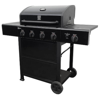 Kenmore 4-Burner Open Cart Grill With Side Burner 3 Kenmore 4-Burner Open Cart Grill With Side Burner