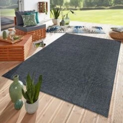 World Rug Gallery Contemporary Flatweave Indoor/Outdoor Area Rug