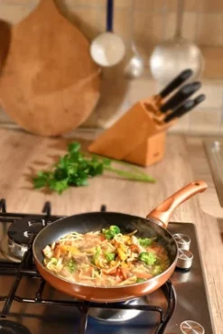 RAVELLI Italia Linea 20 Non Stick Frying Pan, 12.5 Inch -Sunnydaze Decor Store GUEST c2f46de4 58fa 47c0 8124 6f7ed9941b83