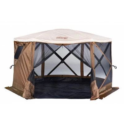Clam Quick Set Escape Sky Camper Portable Gazebo Canopy Shelter W/ Floor(2 Pack) 3 Clam Quick Set Escape Sky Camper Portable Gazebo Canopy Shelter W/ Floor(2 Pack)