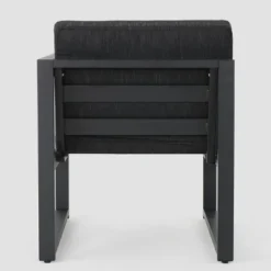 Navan 6pc Aluminum Sofa Set - Black/Dark Gray - Christopher Knight Home -Sunnydaze Decor Store GUEST c341fff5 fe31 493b bd83 b99abbcb2d56