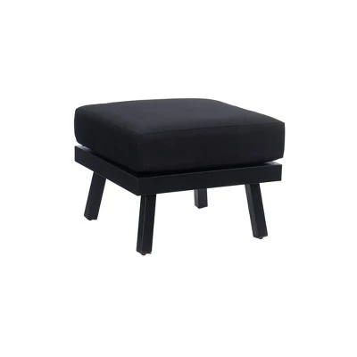 Linon Lark Aluminum Ottoman 10 Linon Lark Aluminum Ottoman - Image 8