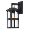 Glass Outdoor Wall Light Black - Wellfor -Sunnydaze Decor Store GUEST c41cb081 dc3a 4cd4 8099 63e059000ace