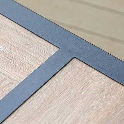 Patio Set With Steel Table With 1.57" Umbrella Hole & Padded Sling Arm Chairs - Captiva Designs 4 Patio Set With Steel Table With 1.57" Umbrella Hole & Padded Sling Arm Chairs - Captiva Designs - Image 2