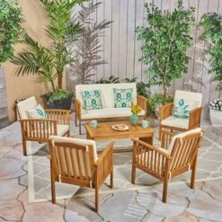 Carolina 6pc Acacia Wood Chat Set - Christopher Knight Home 10 Carolina 6pc Acacia Wood Chat Set - Christopher Knight Home -Sunnydaze Decor Store GUEST c61d244a 4f8d 4419 94f2 2aae0623f76b