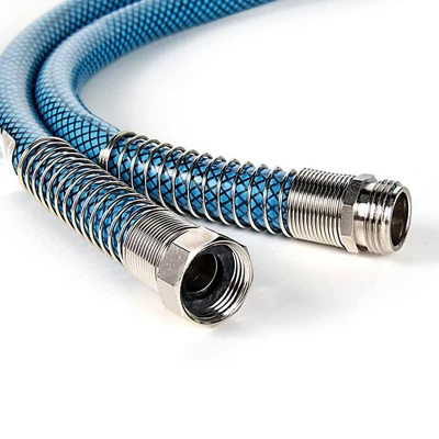 Camco TastePURE No-Kink Heavy-Duty PVC 25' Premium Reinforced Outdoor Drinking Water Hose For Camping, RVs, Boats, And Gardening, Blue 4 Camco TastePURE No-Kink Heavy-Duty PVC 25' Premium Reinforced Outdoor Drinking Water Hose For Camping, RVs, Boats, And Gardening, Blue - Image 2
