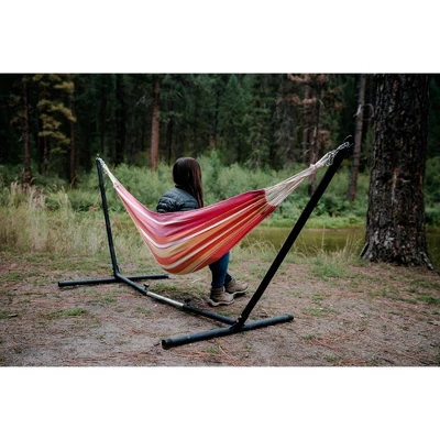 Stansport Cotton Blend Traveler Hammock 78" X 31" Red 4 Stansport Cotton Blend Traveler Hammock 78" X 31" Red - Image 2