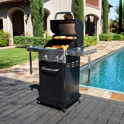 Permasteel 2-Burner Gas Grill With Foldable Side Tables 5 Permasteel 2-Burner Gas Grill With Foldable Side Tables - Image 3