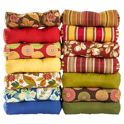 Set Of 2 Esprit Floral Outdoor Seat Cushions - Kensington Garden 5 Set Of 2 Esprit Floral Outdoor Seat Cushions - Kensington Garden - Image 3