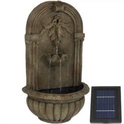 Sunnydaze Decor Sunnydaze 27"H Solar-Powered Polystone Florence Outdoor Wall-Mount Water Fountain 22 Sunnydaze Decor Sunnydaze 27"H Solar-Powered Polystone Florence Outdoor Wall-Mount Water Fountain -Sunnydaze Decor Store GUEST cac1aa9d ec00 4385 9279 df01c667223d
