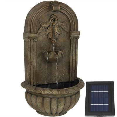 Sunnydaze Decor Sunnydaze 27"H Solar-Powered Polystone Florence Outdoor Wall-Mount Water Fountain 12 Sunnydaze Decor Sunnydaze 27"H Solar-Powered Polystone Florence Outdoor Wall-Mount Water Fountain - Image 10