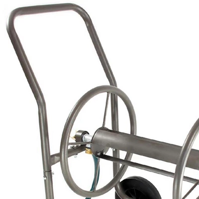 Liberty Garden 890 4 Wheel 200 Foot Capacity Lightweight Powder Coated Steel Frame Water Hose Reel Cart For Backyard, Garden, Or Home, Silver 3 Liberty Garden 890 4 Wheel 200 Foot Capacity Lightweight Powder Coated Steel Frame Water Hose Reel Cart For Backyard, Garden, Or Home, Silver