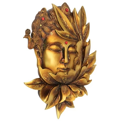 Design Toscano Enlightened Deities Wall Sculptures: Guan Yin 4 Design Toscano Enlightened Deities Wall Sculptures: Guan Yin - Image 2