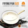 NutriChef 14” Fry Pan With Lid - Extra Large Skillet Nonstick Frying Pan With Golden Titanium Coated Silicone Handle 1 NutriChef 14” Fry Pan With Lid - Extra Large Skillet Nonstick Frying Pan With Golden Titanium Coated Silicone Handle -Sunnydaze Decor Store GUEST cde2e7f2 a611 4e6e b816 7be76a919e6c