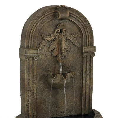 Sunnydaze Decor Sunnydaze 27"H Solar-Powered Polystone Florence Outdoor Wall-Mount Water Fountain 4 Sunnydaze Decor Sunnydaze 27"H Solar-Powered Polystone Florence Outdoor Wall-Mount Water Fountain - Image 2