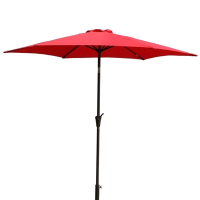 9' Aluminum Outdoor Patio Umbrella With Carry Bag - Wellfor 14 9' Aluminum Outdoor Patio Umbrella With Carry Bag - Wellfor - Image 12