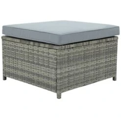 4pc Outdoor Wicker Conversation Sectional Set With Cushions - Gray - GODEER 34 4pc Outdoor Wicker Conversation Sectional Set With Cushions - Gray - GODEER -Sunnydaze Decor Store GUEST cf8d11a1 a6ee 40eb a828 c1ecc41bb520