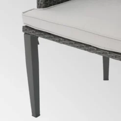 Hillhurst 4pk Wicker Dining Chairs Gray - Christopher Knight Home 10 Hillhurst 4pk Wicker Dining Chairs Gray - Christopher Knight Home -Sunnydaze Decor Store GUEST d0c4b898 fa32 460c b526 819c0d838710