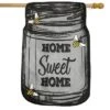 Briarwood Lane Home Sweet Home Mason Jar Burlap House Flag Bees Double-Sided 28" X 40" 1 Briarwood Lane Home Sweet Home Mason Jar Burlap House Flag Bees Double-Sided 28" X 40" -Sunnydaze Decor Store GUEST d0c64142 8047 4643 94fa fdcfc2d22821