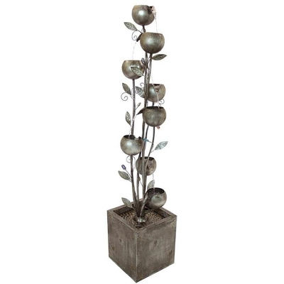 Design Toscano Abstract Floral Cascading Metal Tower Fountain - Bronze 4 Design Toscano Abstract Floral Cascading Metal Tower Fountain - Bronze - Image 2