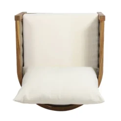 Burchett Outdoor Acacia Wood 4 Seater Chat Set With Cushions - Teak/Brown/Beige - Christopher Knight Home -Sunnydaze Decor Store GUEST d1289c98 2a71 4c0e 9d75 9467fdde9ce4