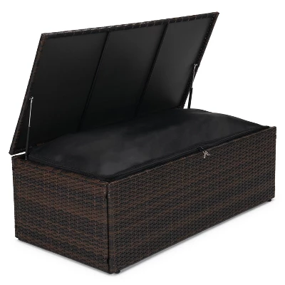 6pc Wicker Outdoor Conversation Set - Orange - EDYO LIVING 11 6pc Wicker Outdoor Conversation Set - Orange - EDYO LIVING - Image 9