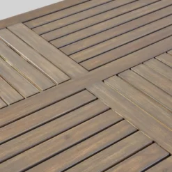 Bennett 7pc Acacia Wood And Wicker Dining Set - Christopher Knight Home -Sunnydaze Decor Store GUEST d318f80e cb38 4703 b163 37053c29df7a