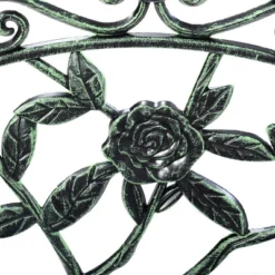 Antique Aluminum Bench Patio Garden Chair Porch Cast For Outdoor Green 11 Antique Aluminum Bench Patio Garden Chair Porch Cast For Outdoor Green -Sunnydaze Decor Store GUEST d4995be9 8133 44da b0fe 20f397c3e7b6