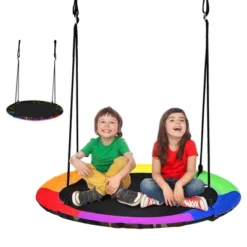 Costway 40'' Flying Saucer Tree Swing For Kids Round Tree Swing For Outdoor -Sunnydaze Decor Store GUEST d543604a 0ed5 44cd a516 fb22f0c9b7ee