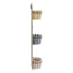 35" X 10" Wooden Rectangle Triple Wall Planter - Nearly Natural -Sunnydaze Decor Store GUEST d61c8032 395b 414e 875f 206ff6087da4