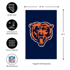 Evergreen NFL Chicago Bears Applique House Flag 28 X 44 Inches Outdoor Decor For Homes And Gardens -Sunnydaze Decor Store GUEST d638f3cb 3f6f 4865 855b 10fbde9f53d1