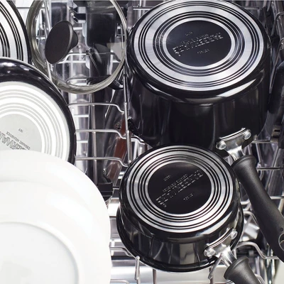 Farberware Reliance Pro 3qt Nonstick Ceramic Covered Straining Saucepan Black/Gray 6 Farberware Reliance Pro 3qt Nonstick Ceramic Covered Straining Saucepan Black/Gray - Image 4