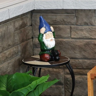 Sunnydaze Decor Sunnydaze Sage The Yoga Garden Gnome Lightweight Indoor/Outdoor Resin Lawn And Garden Statue - 11" H 3 Sunnydaze Decor Sunnydaze Sage The Yoga Garden Gnome Lightweight Indoor/Outdoor Resin Lawn And Garden Statue - 11" H
