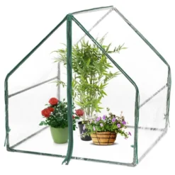 Gardenised Green Outdoor Waterproof Portable Plant Greenhouse With 2 Clear Zippered Windows -Sunnydaze Decor Store GUEST d943d4fd b564 41c1 83d0 1e8fe89bf7e1