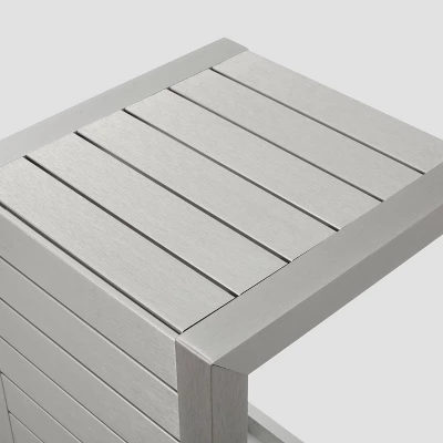 Cape Coral 3pc Aluminum Chat Set Khaki - Christopher Knight Home 8 Cape Coral 3pc Aluminum Chat Set Khaki - Christopher Knight Home - Image 6