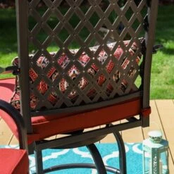 5pc Outdoor Set With Swivel Stools & Cushions & Square Metal Table - Captiva Designs 18 5pc Outdoor Set With Swivel Stools & Cushions & Square Metal Table - Captiva Designs -Sunnydaze Decor Store GUEST dae3fe68 0fbc 457b 92b7 85a73386cded